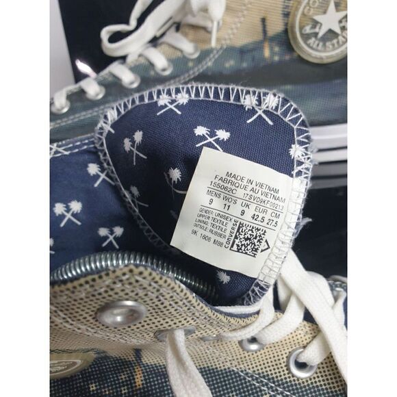 Converse Chuck Taylor All Star Santa Monica Pier High Top Sneakers 9 NWOT - Picture 9 of 9